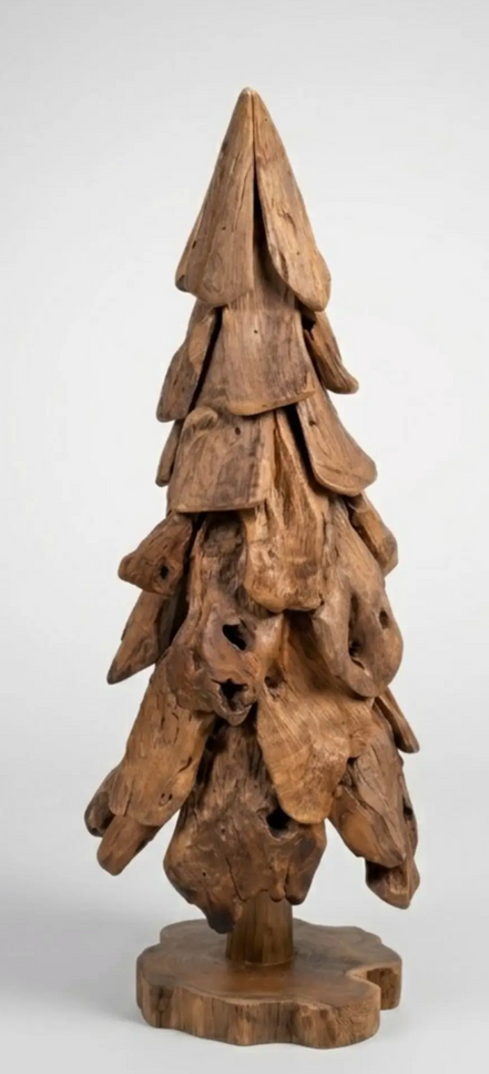 Hand Crafted Teakroot Christmas Tree