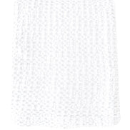 Stonewashed White Cotton Waffle Throw