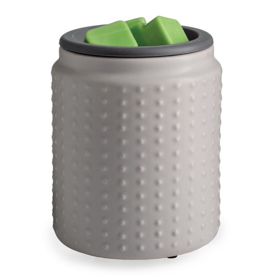 Fragrance Warmer with Silicone Dish Hobnail
