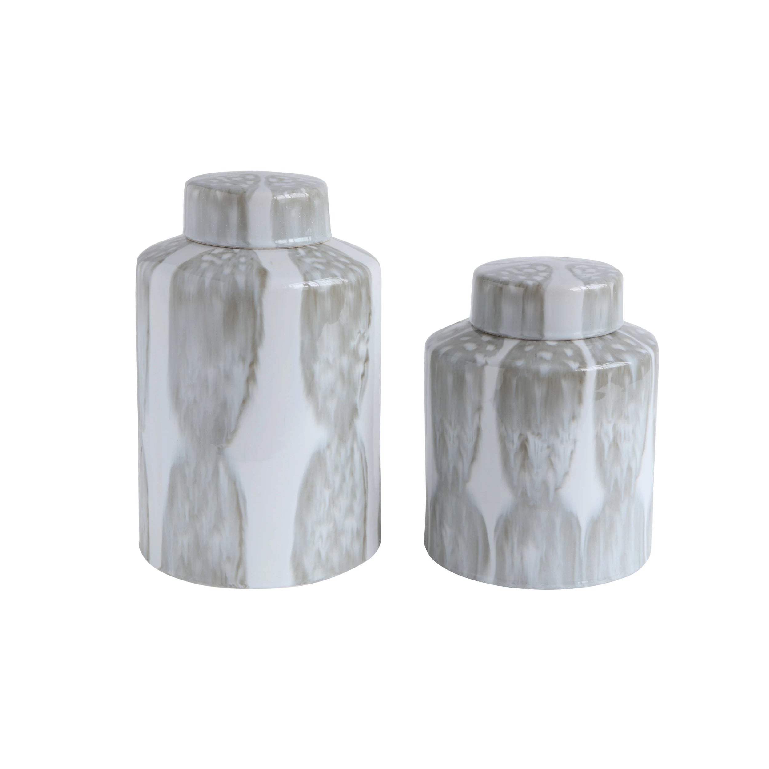 Decorative Stoneware Ginger Jar