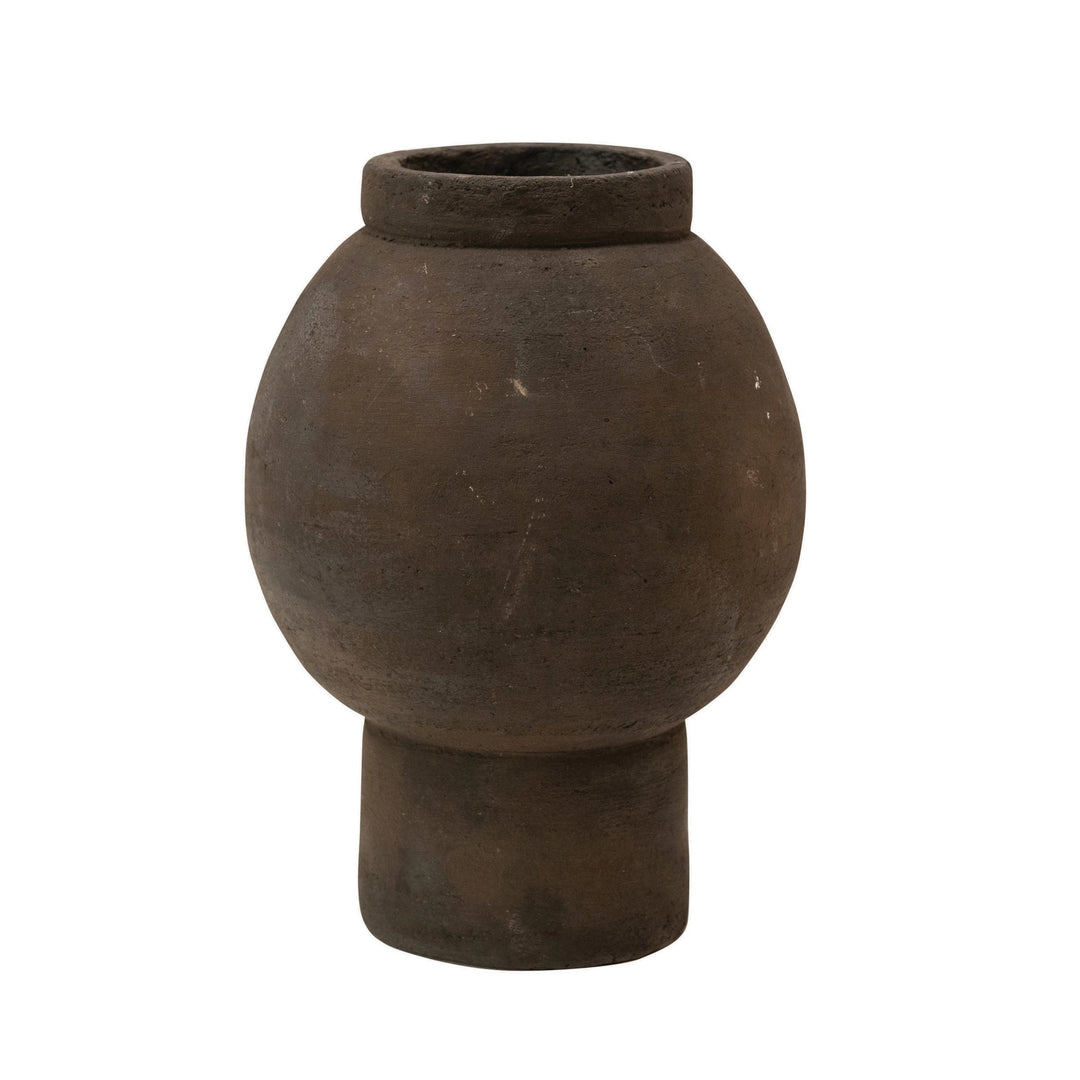 Vase Terracotta Black Finish