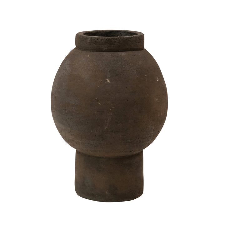 Vase Terracotta Black Finish