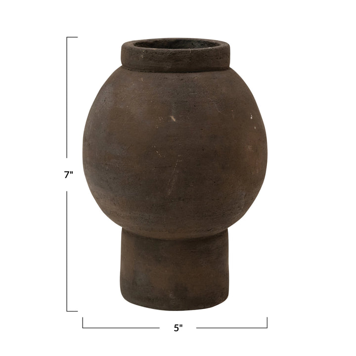 Vase Terracotta Black Finish