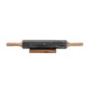 Dinnerware Rolling Pin w/ Handles & Holder