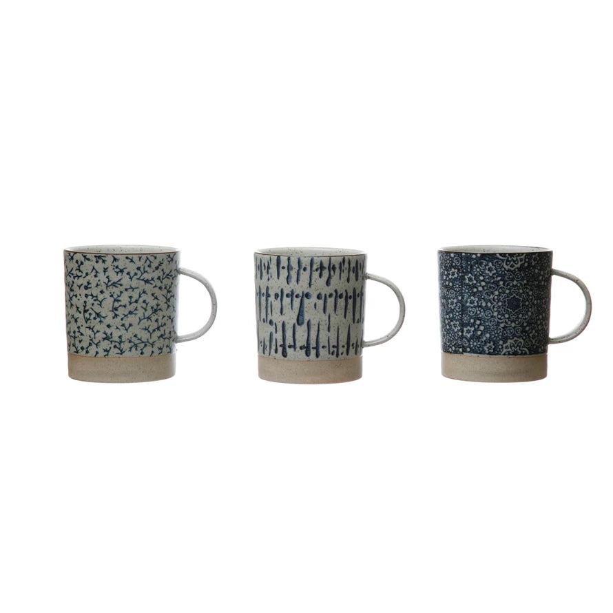 Dinnerware Mug Hand-Stamped Stoneware