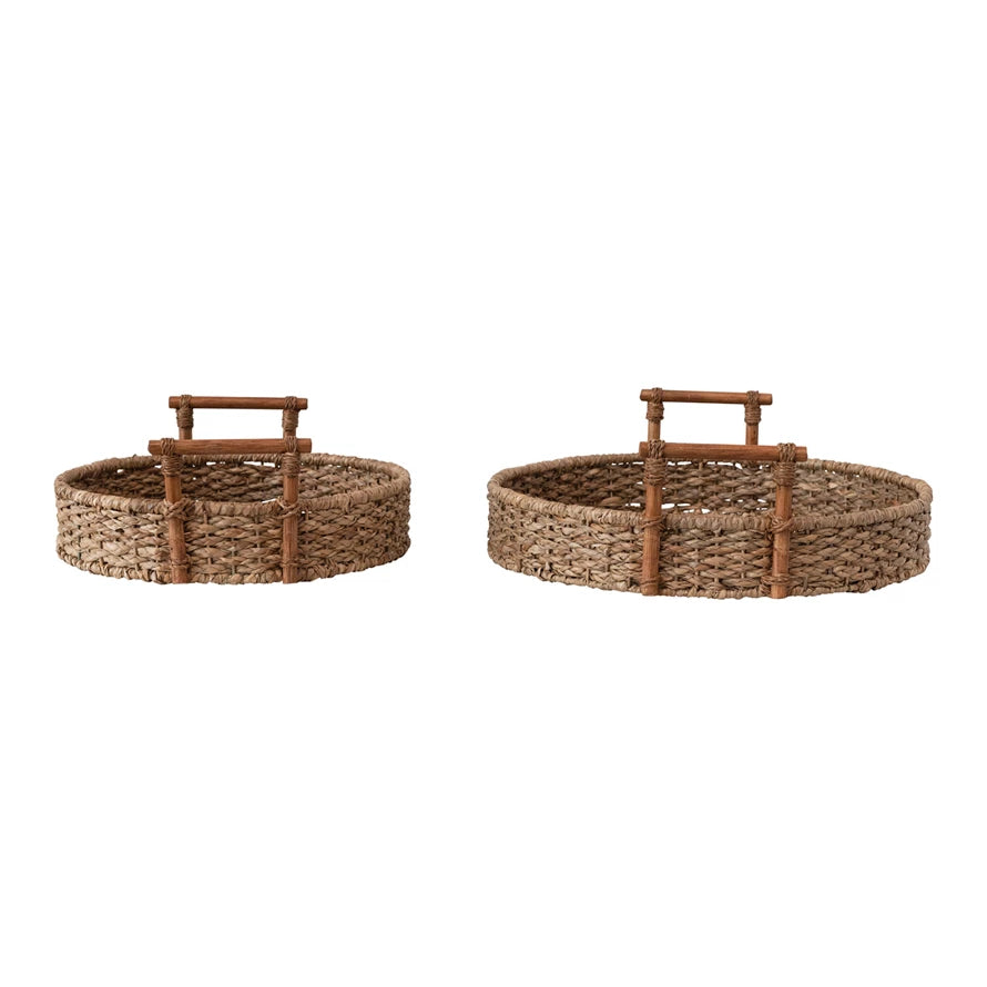 Tray-Bankuan & Rattan w/ Handles