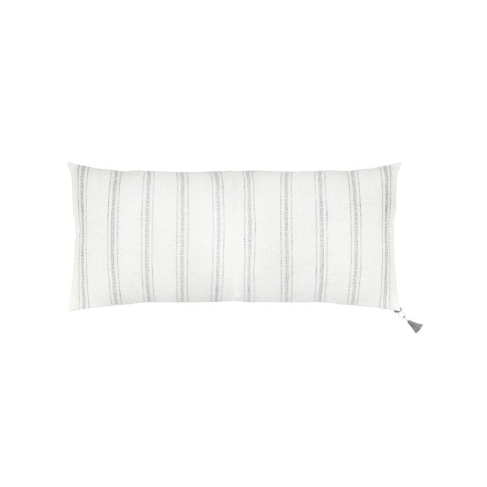 White with Stripes So Soft Linen Pillow