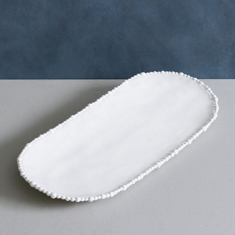 Vida Alegria White Large Oval Platter