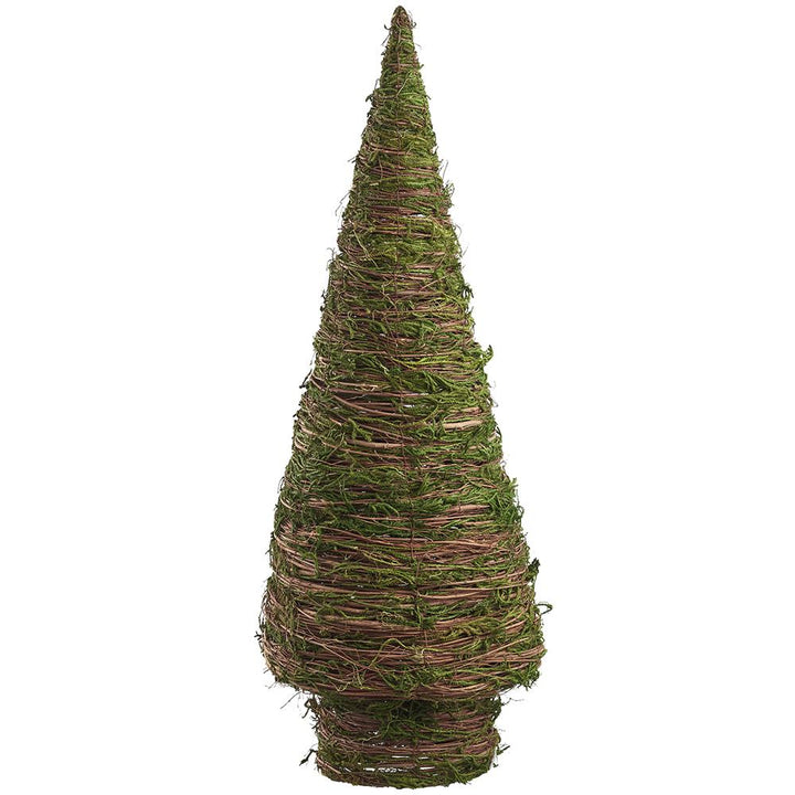 Moss Twig Cone Topiary