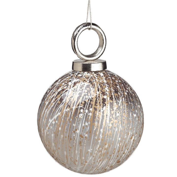 Gold & Silver Painted Ornament