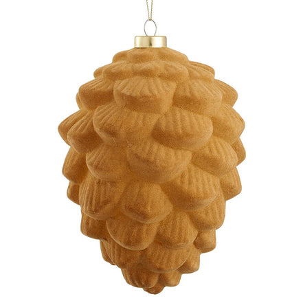 Flocked Pine Cone Ornament
