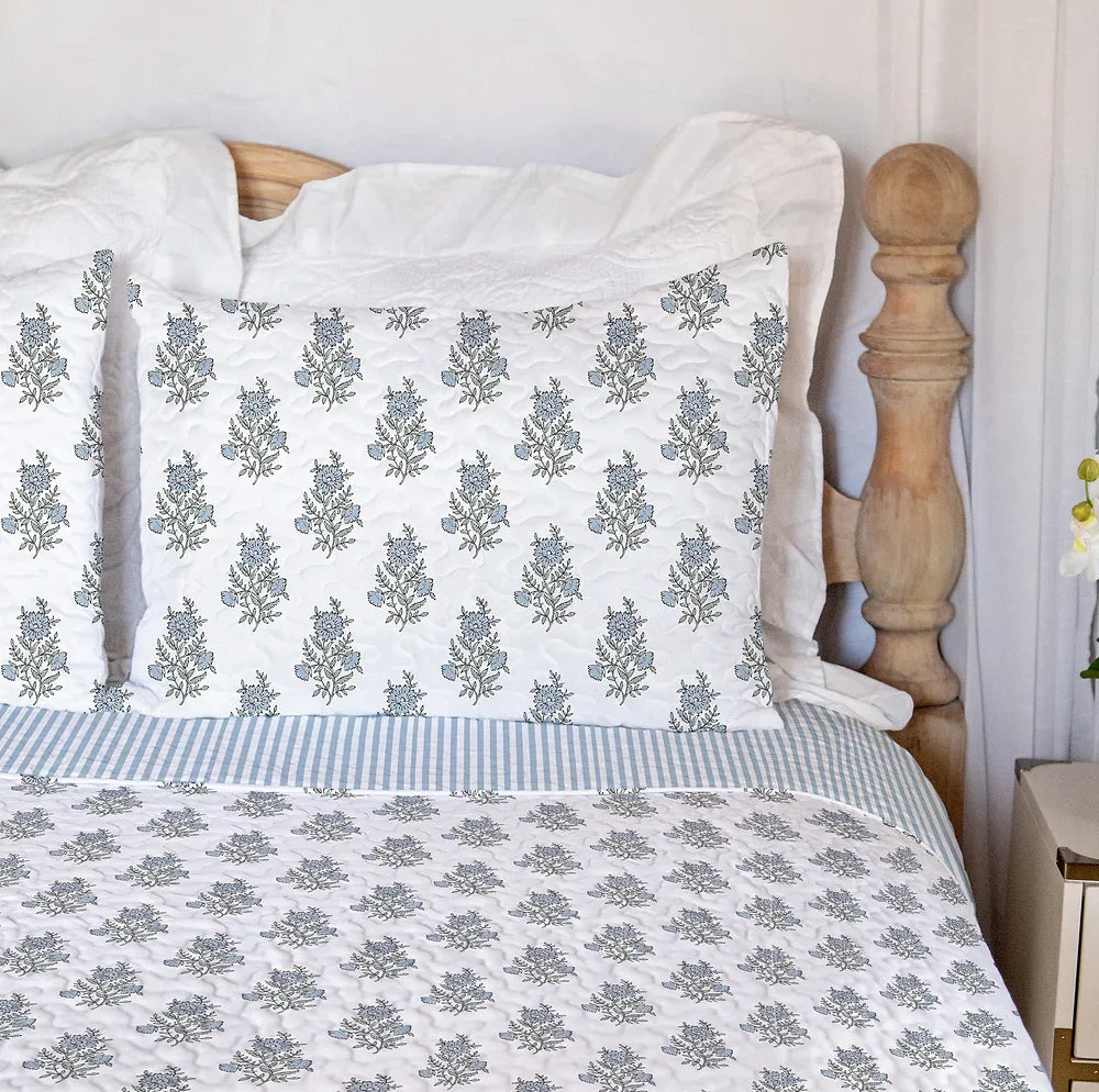 Claire Blue Quilt Set