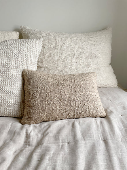 Cozy Cotton Boucle 14x20 Down Alternative Pillow