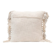 Stonewashed Pillow w/ Chevron Print & Fringe