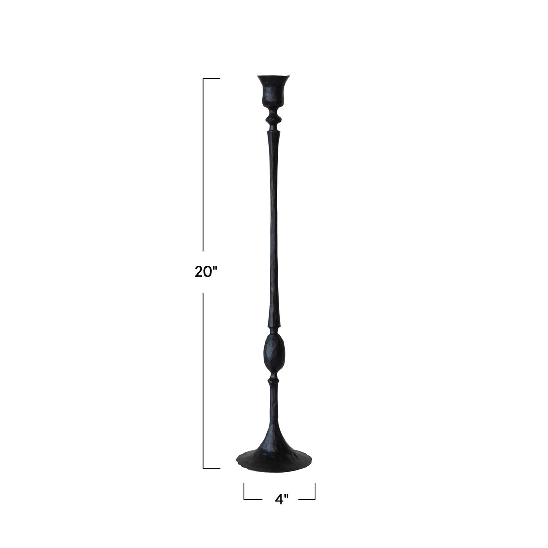 Black Cast Iron Taper Holder