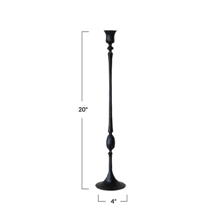Black Cast Iron Taper Holder