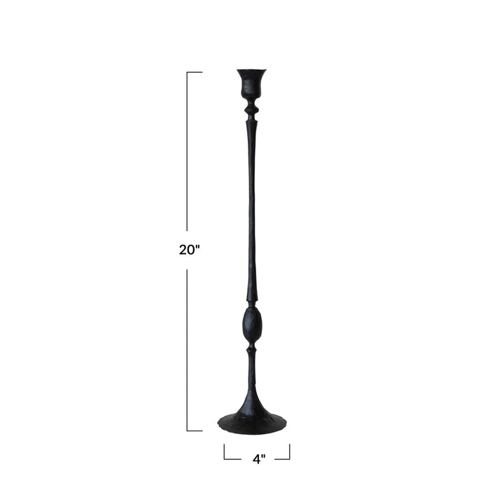 Black Cast Iron Taper Holder