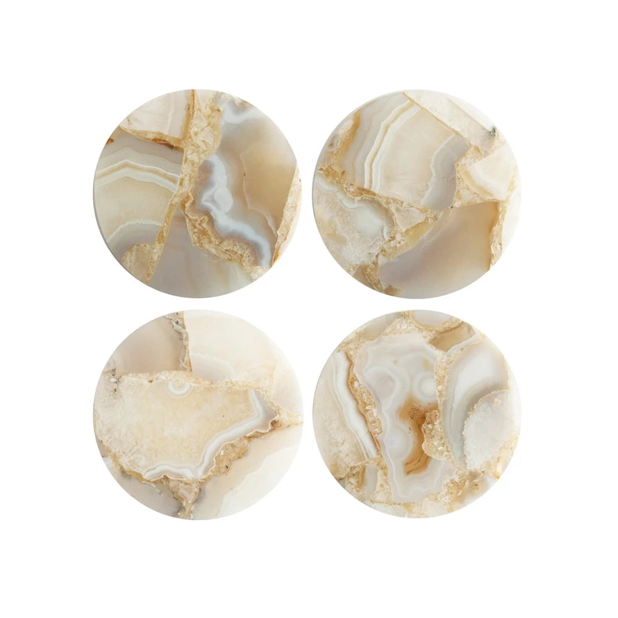 Agate Coasters Set of 4