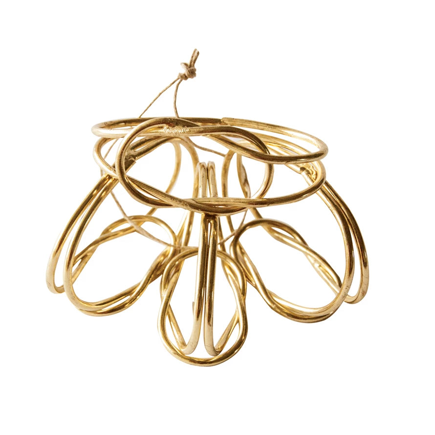 Metal Twisted Knot Napkin Rings Set of 4