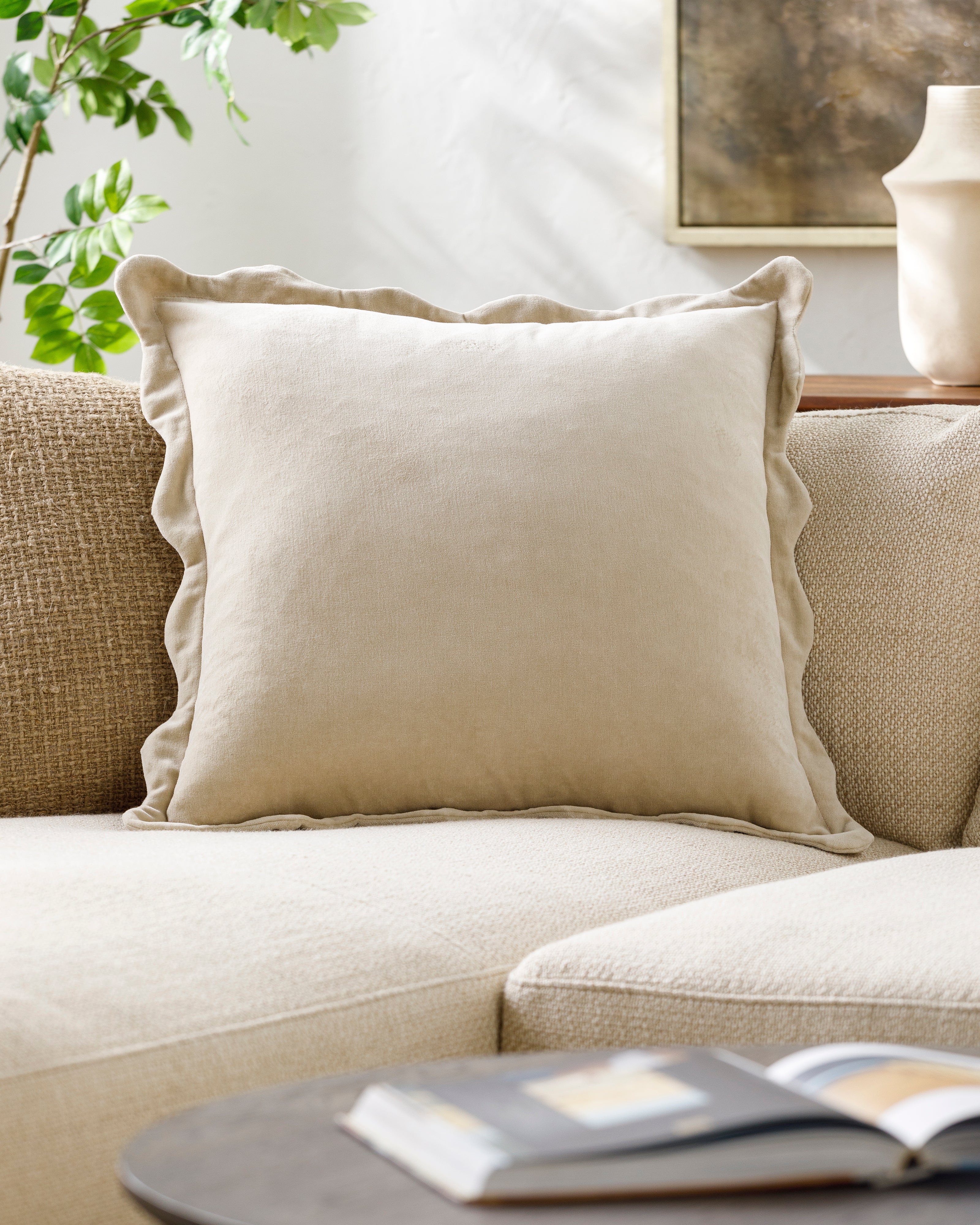 Rosette Scallop Pillow