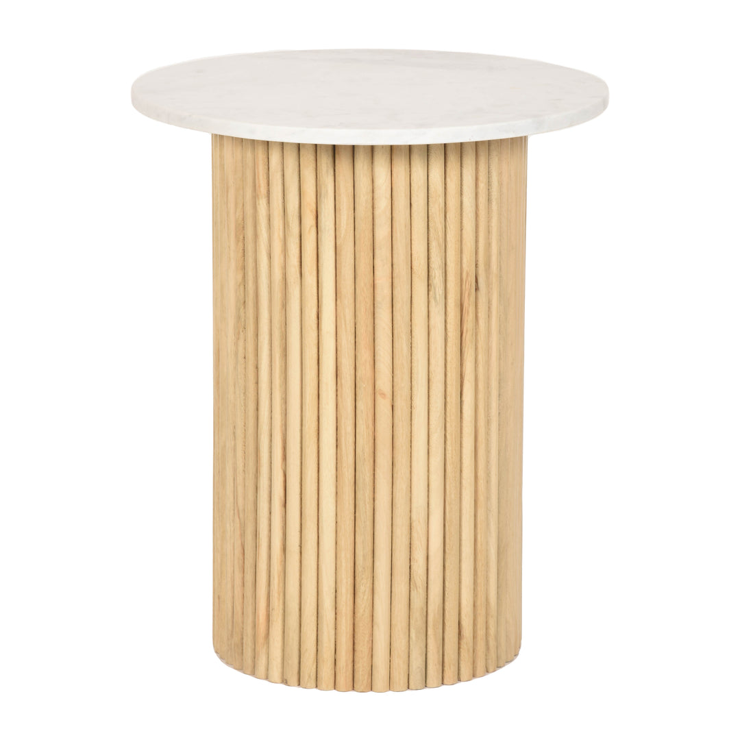 22" H Reeded Side Table