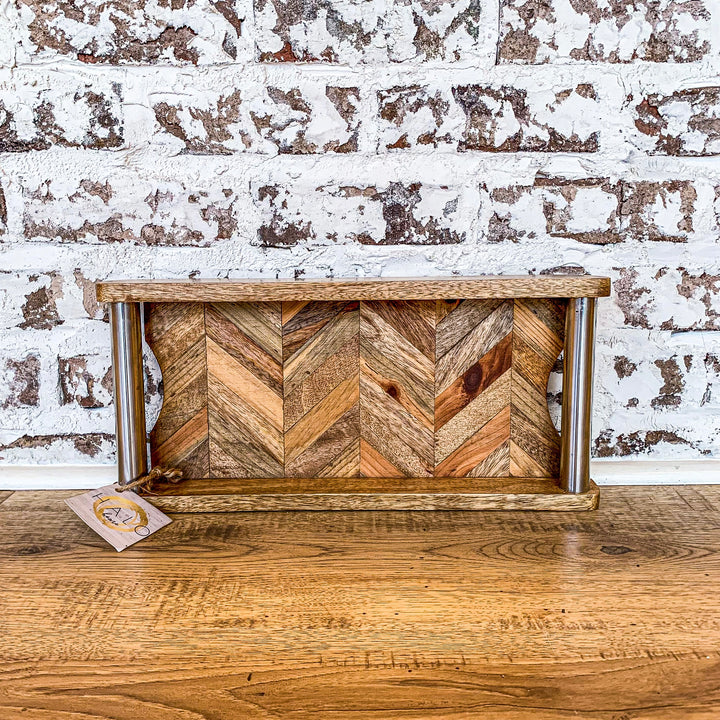 Tray Herringbone Wood GO