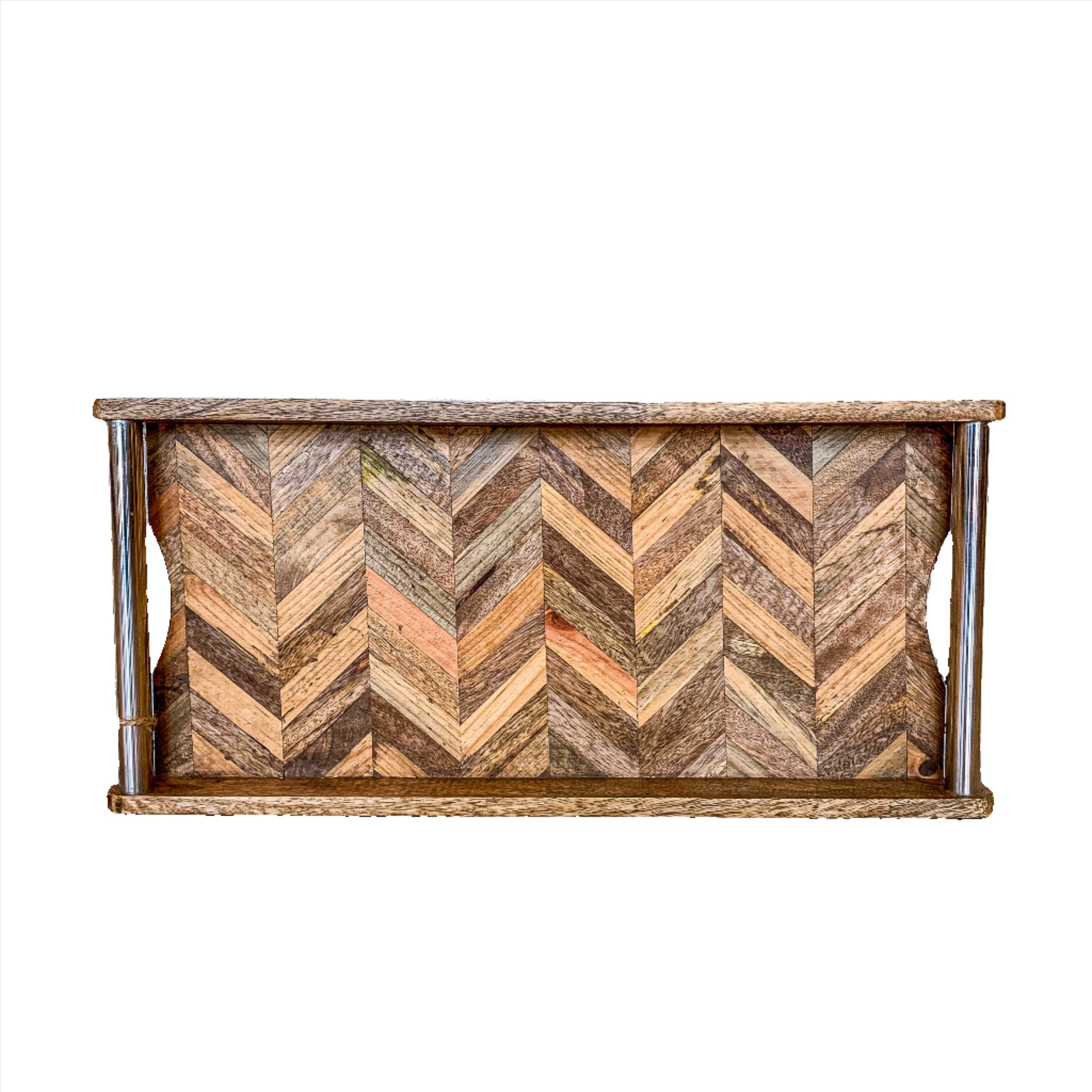 Tray Herringbone Wood GO