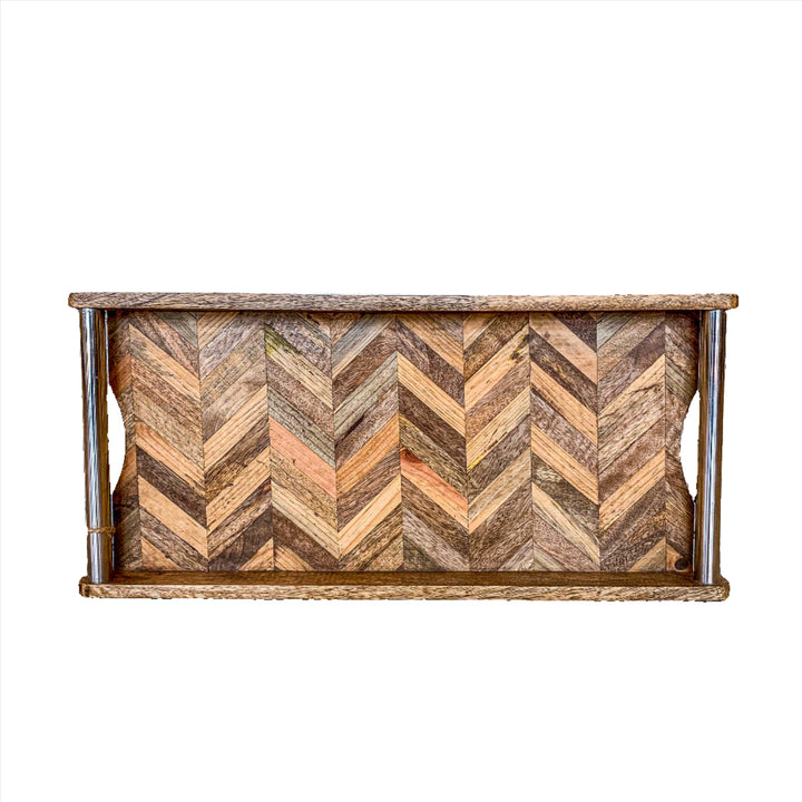 Tray Herringbone Wood GO