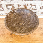 Grey Variagated Marble Bowl