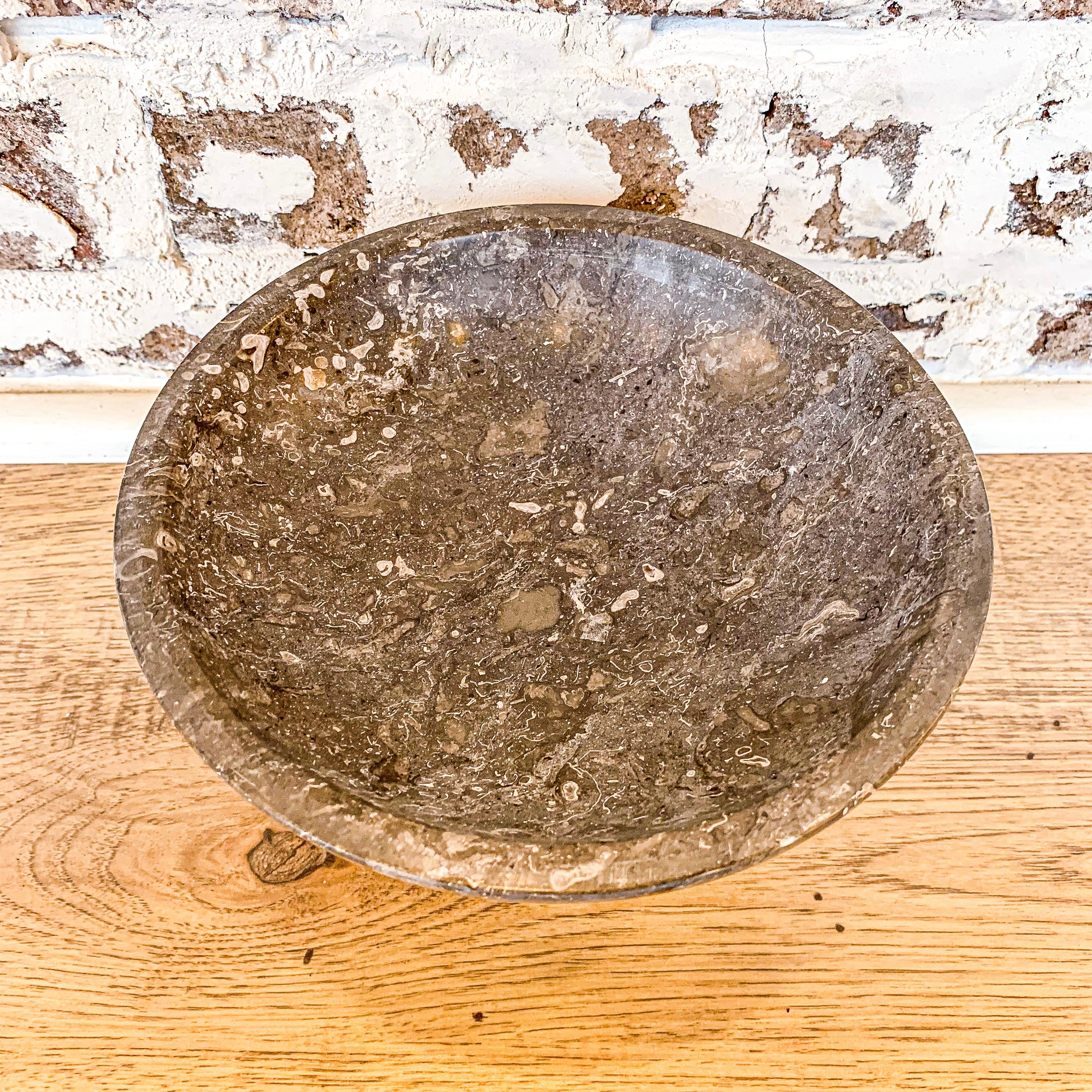 Grey Variagated Marble Bowl