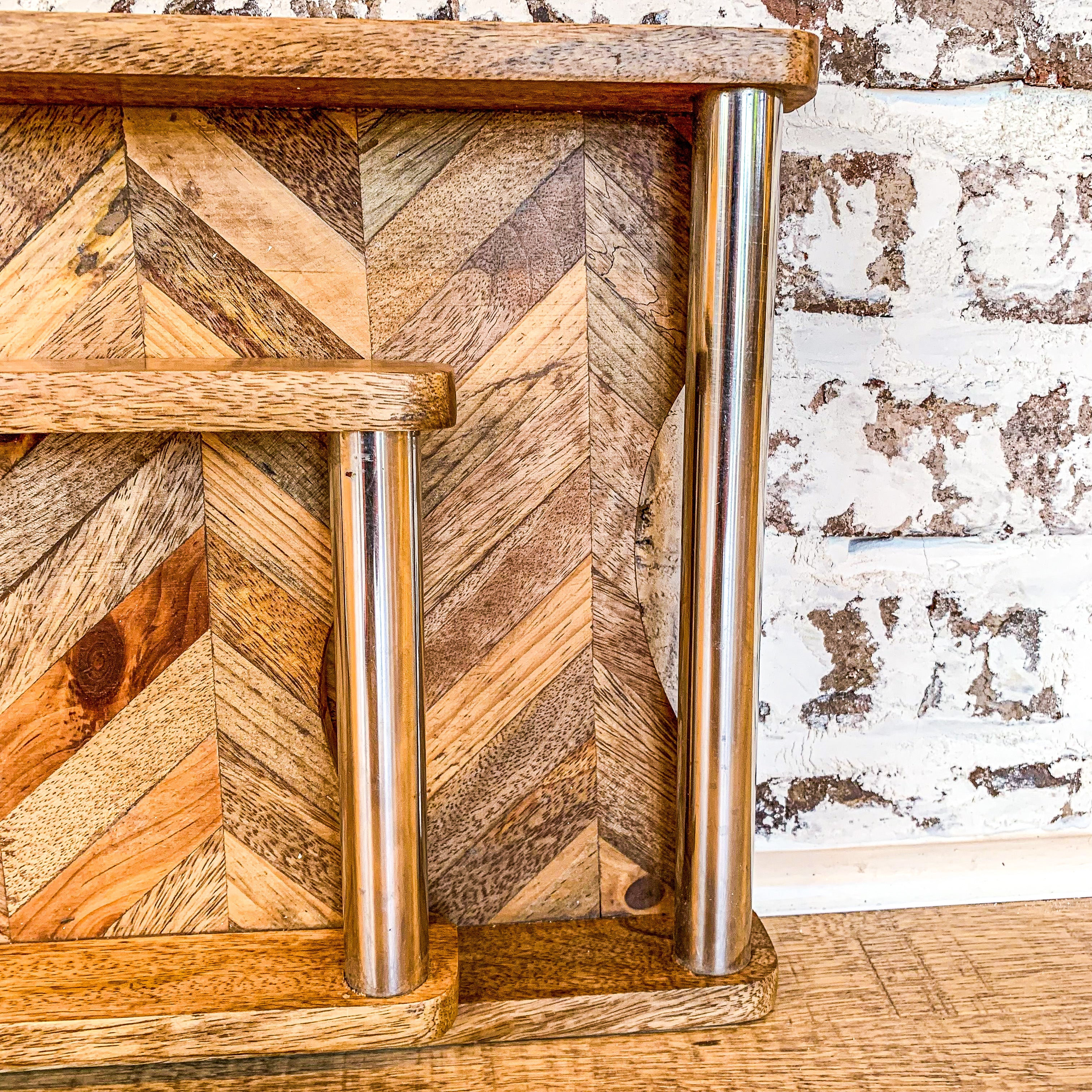 Tray Herringbone Wood GO