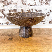 Grey Variagated Marble Bowl