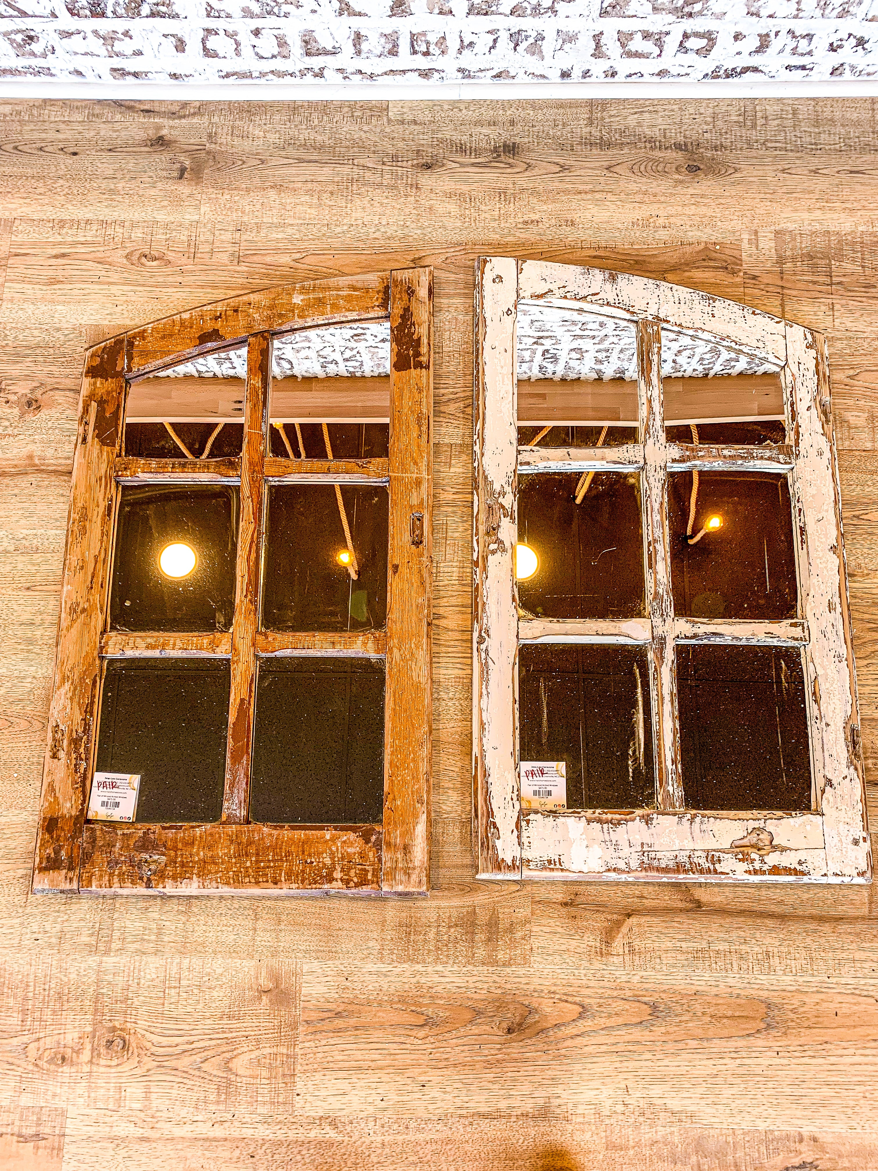 Mirror Pair Arched Windows