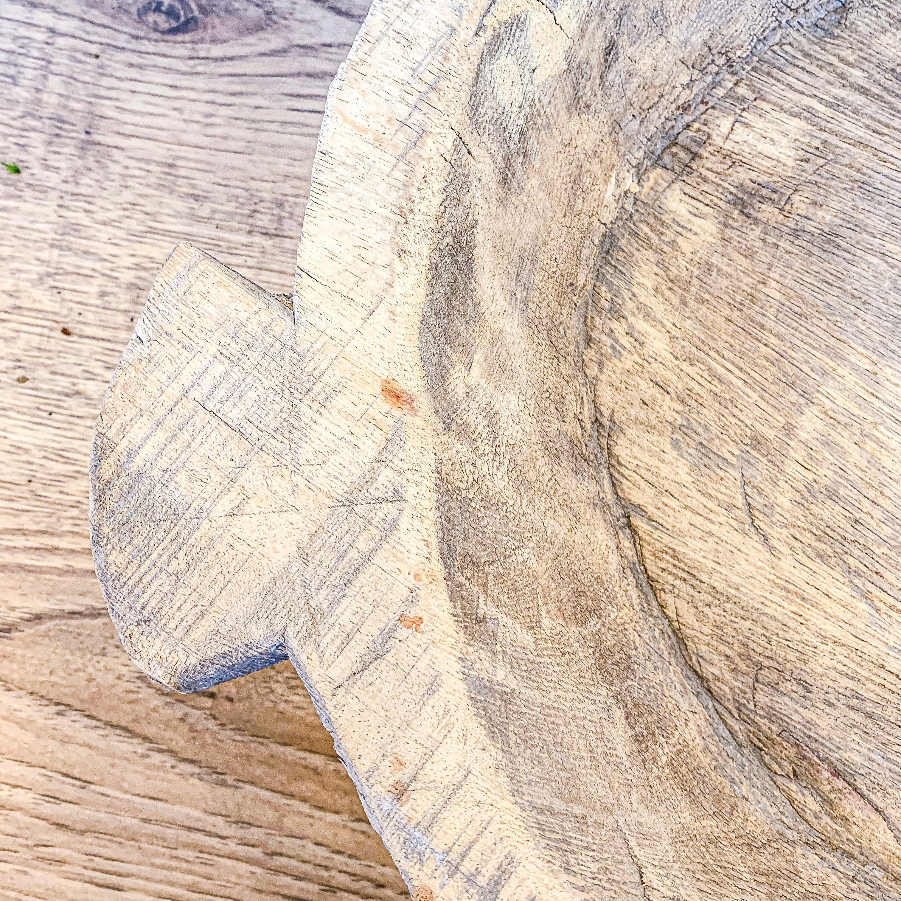 Wood Round Bowls w/ Duck Handles