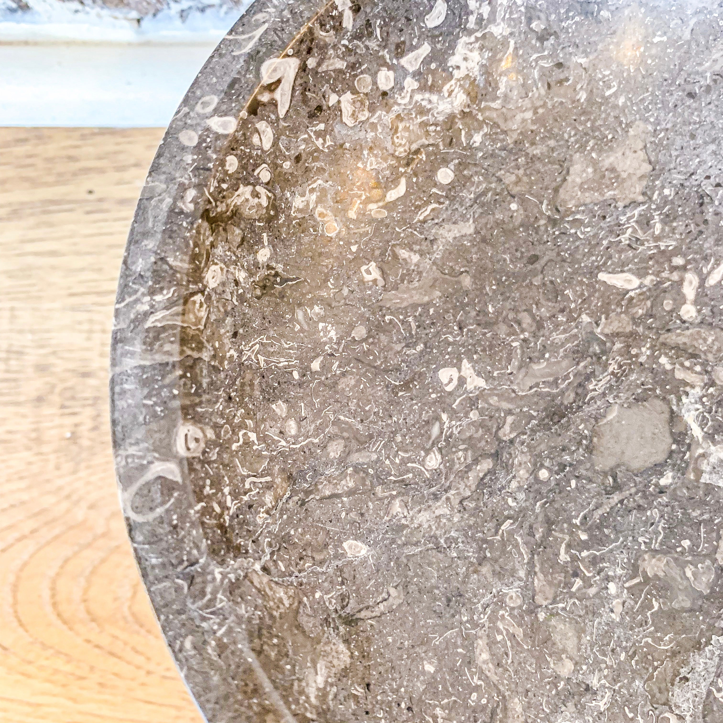 Grey Variagated Marble Bowl