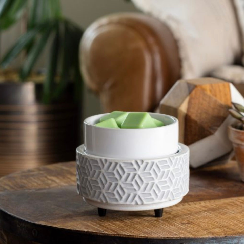 Fragrance Warmer Stone Hexagon 2-In-1