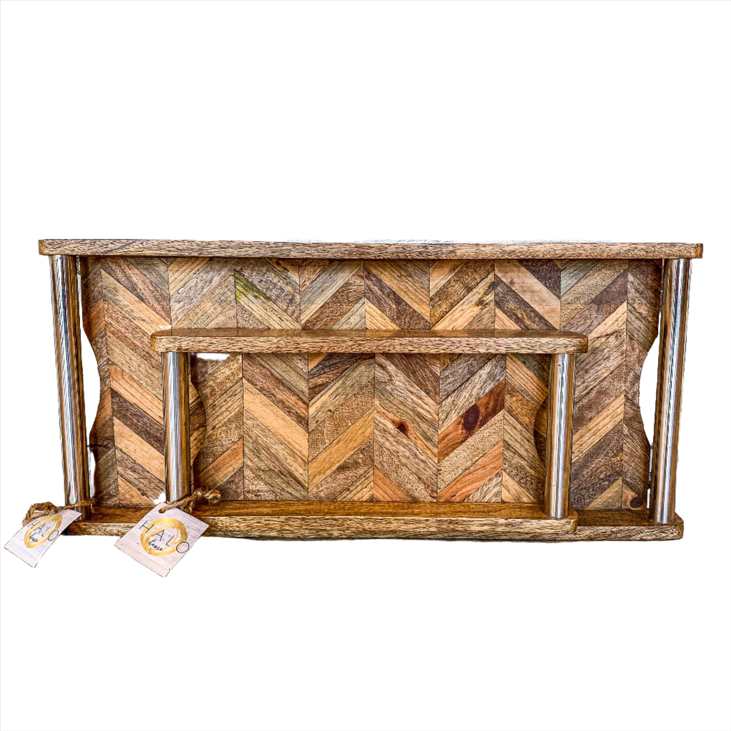 Tray Herringbone Wood GO