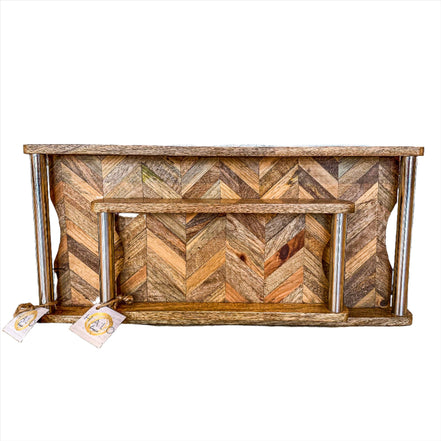Tray Herringbone Wood