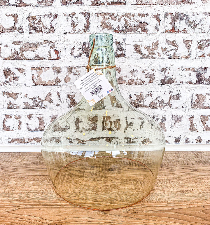 Demijohn Cloche Large (Gold Trimmed)