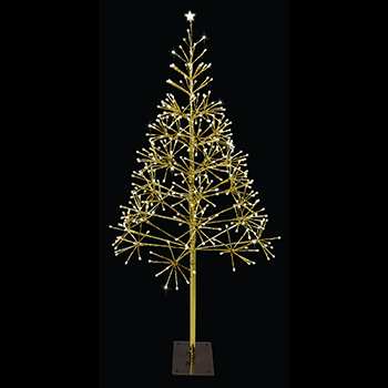 Shimmering Tree - Gold/Warm White Twinkle