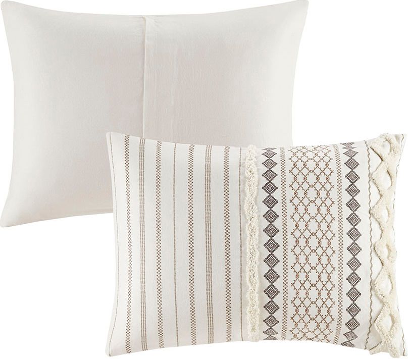 Bedding-Imani Cotton Printed Comforter Set w/ Chenille