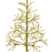 Shimmering Tree - Gold/Warm White Twinkle