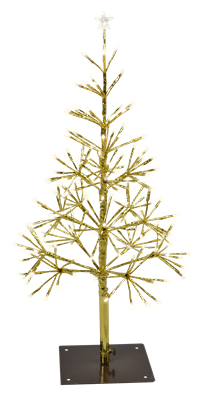 Shimmering Tree - Gold/Warm White Twinkle