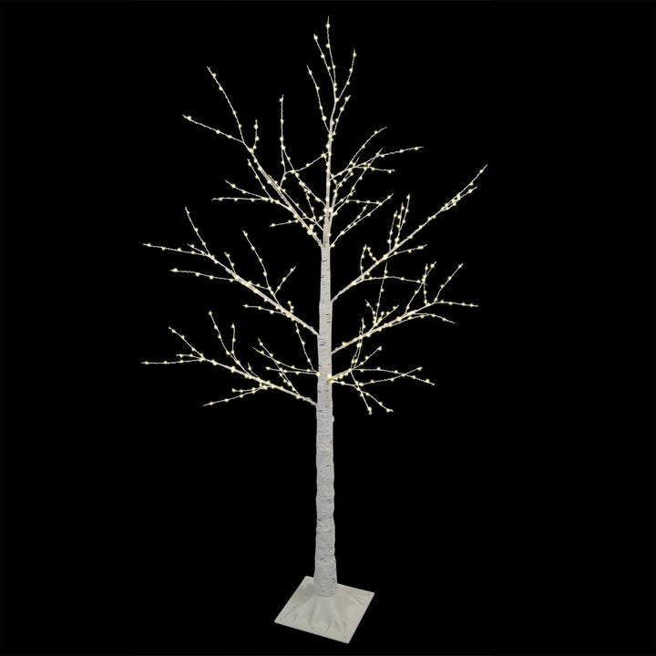Lighted Micro Seed Birch Tree- Copper/Warm White