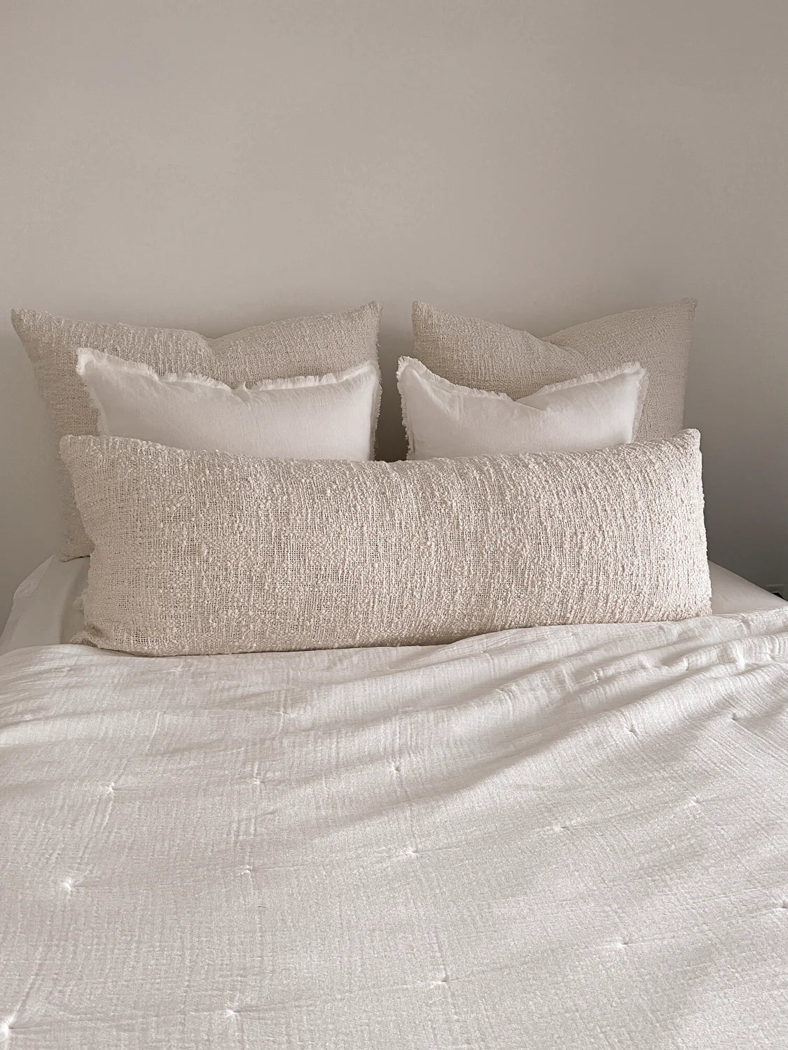 Soft Cozy Cotton Boucle Body Pillow