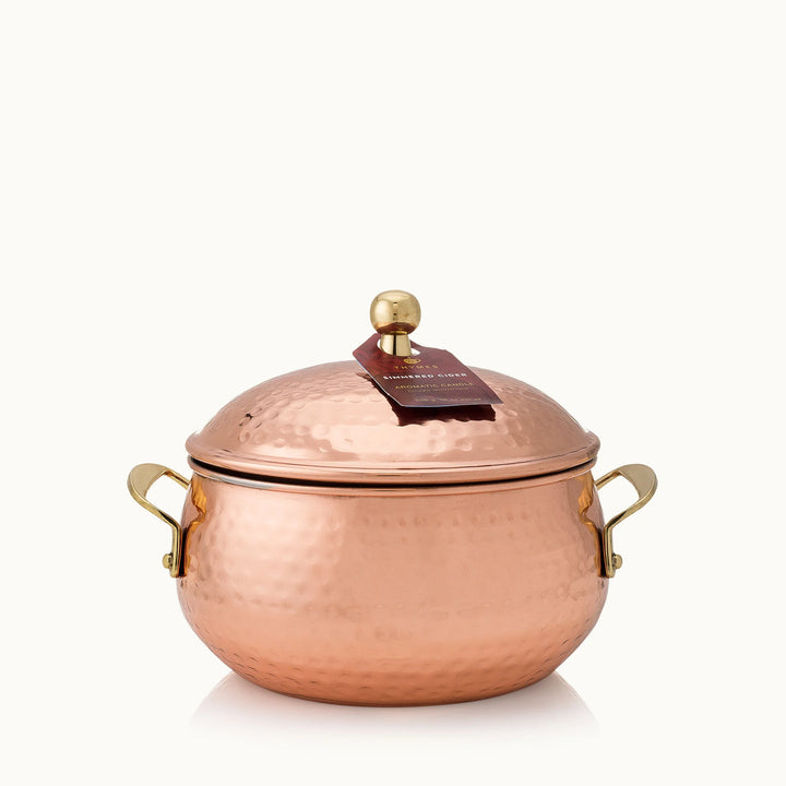 3-Wick Simmered Cider Copper Pot Candle