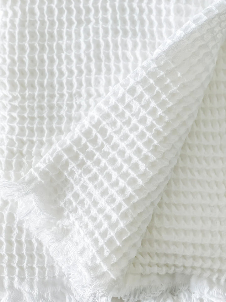 Turkish Cotton Waffle Throw
