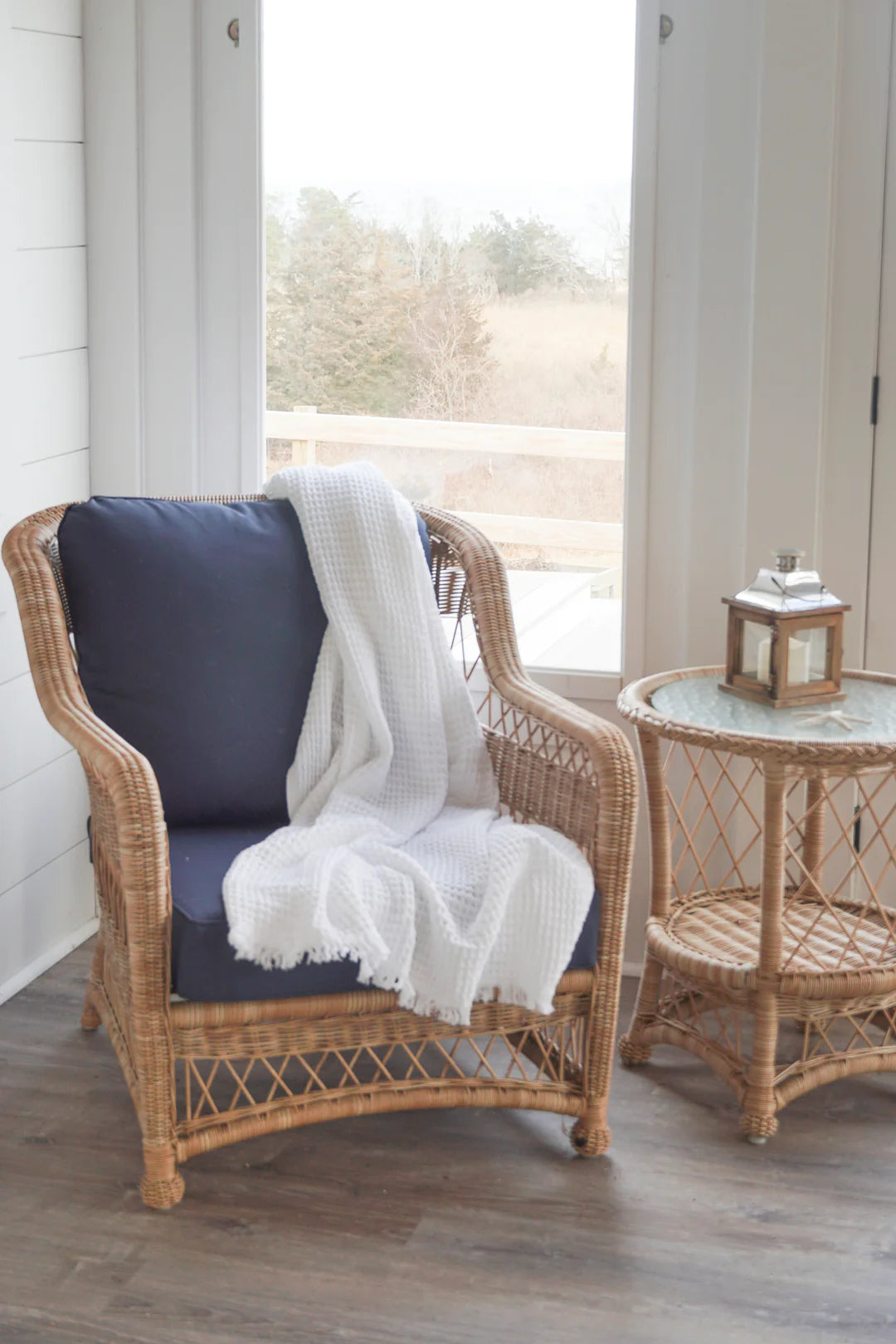 Turkish Cotton Waffle Throw