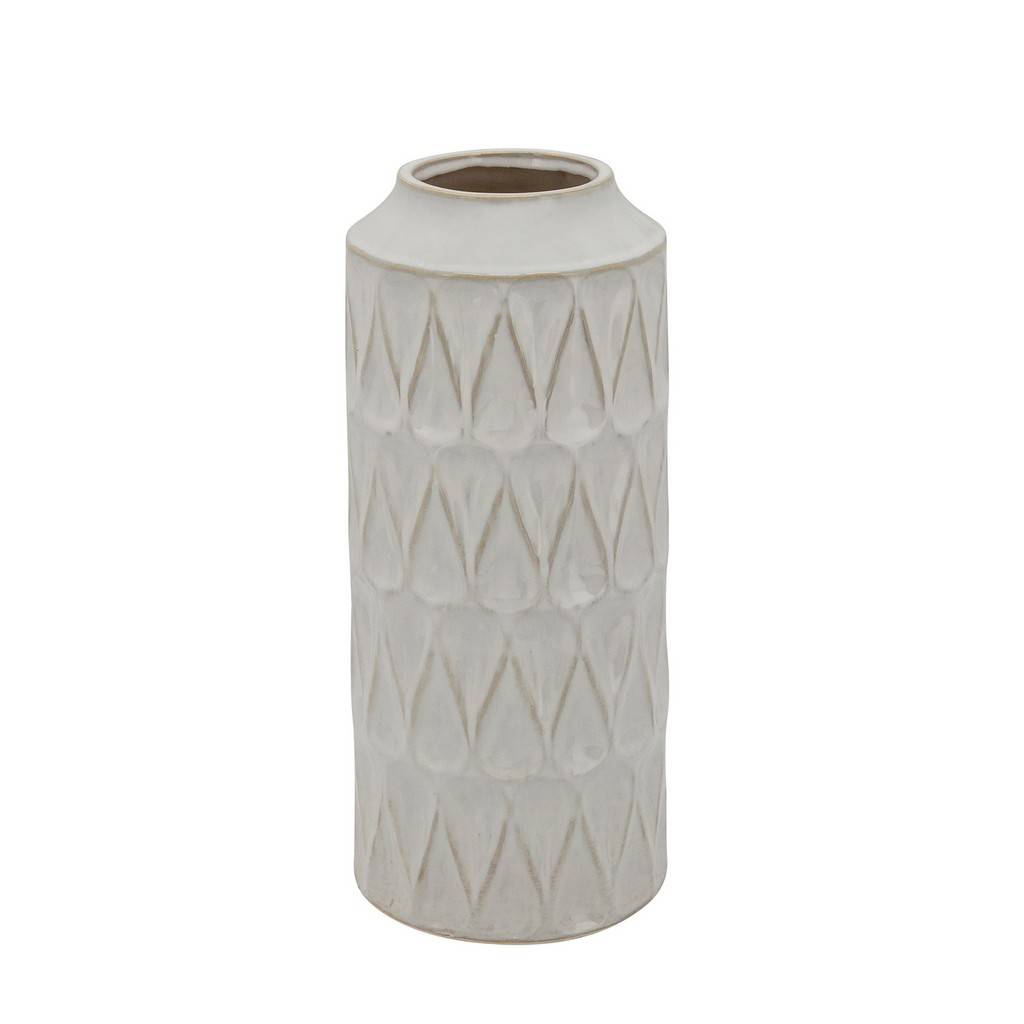Vase Teardrop White SH 16"