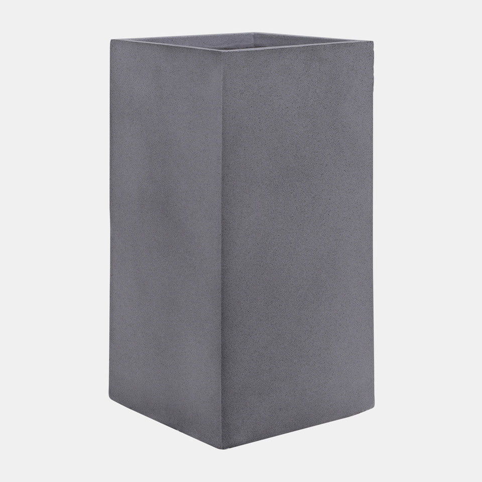Square Nested Planters, Gray